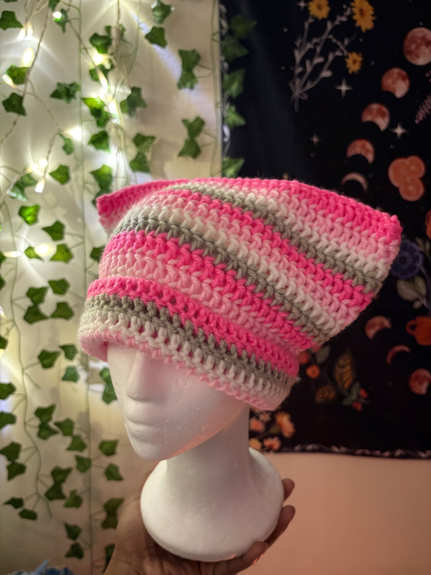 Peony Cat Beanie